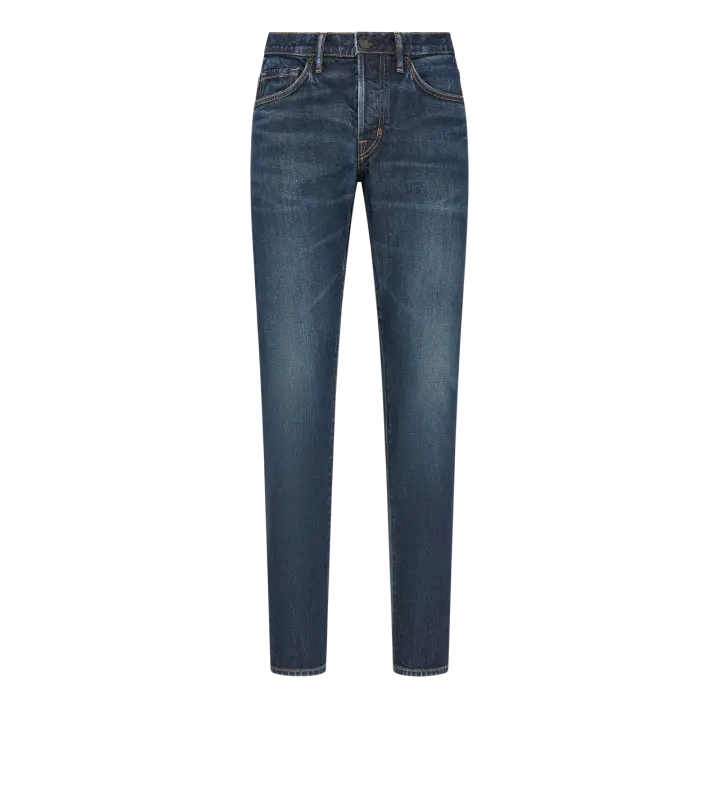 STRETCH TWILL SLIM FIT DENIM DEEP INDIGO online